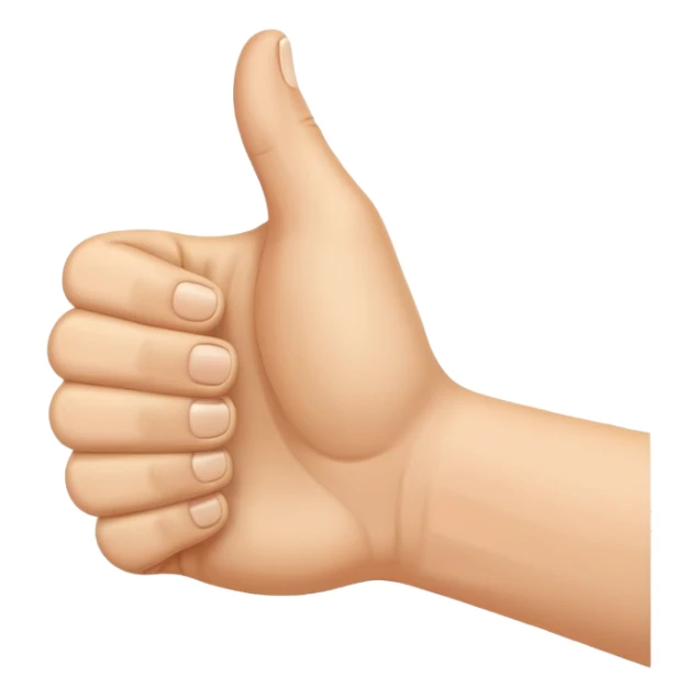 thumbs up hand sticker
