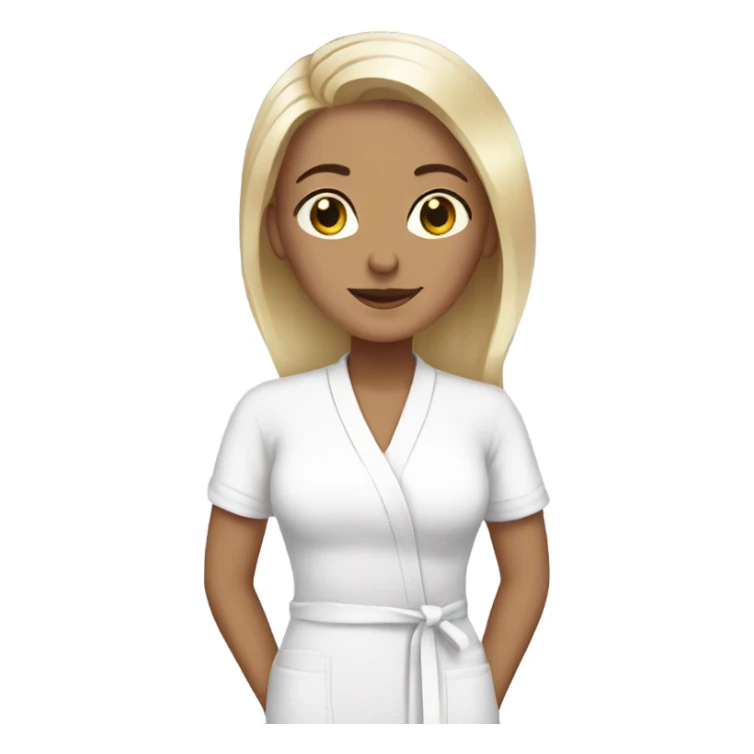 White woman spa sticker