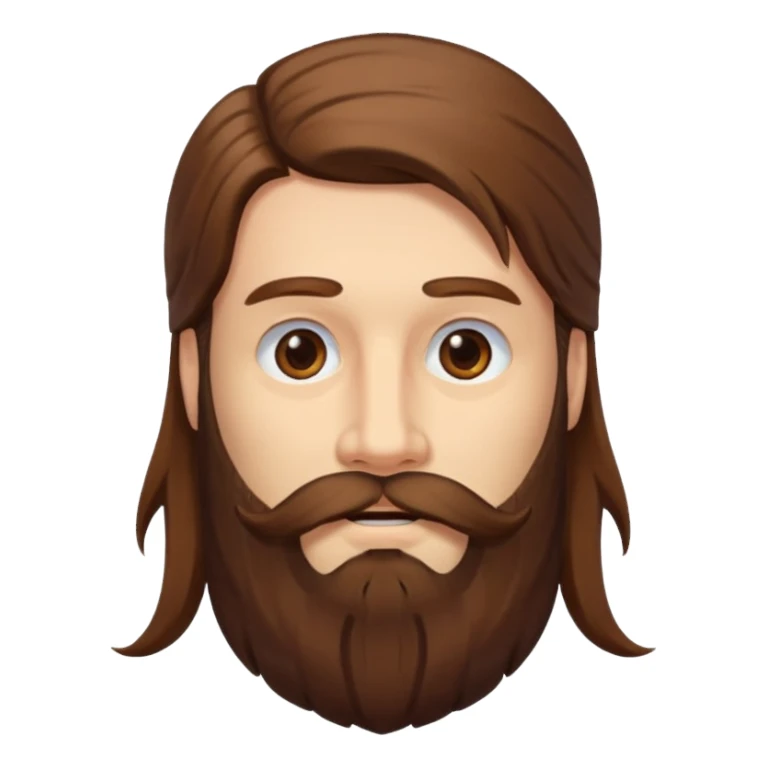 Really long beard sticker