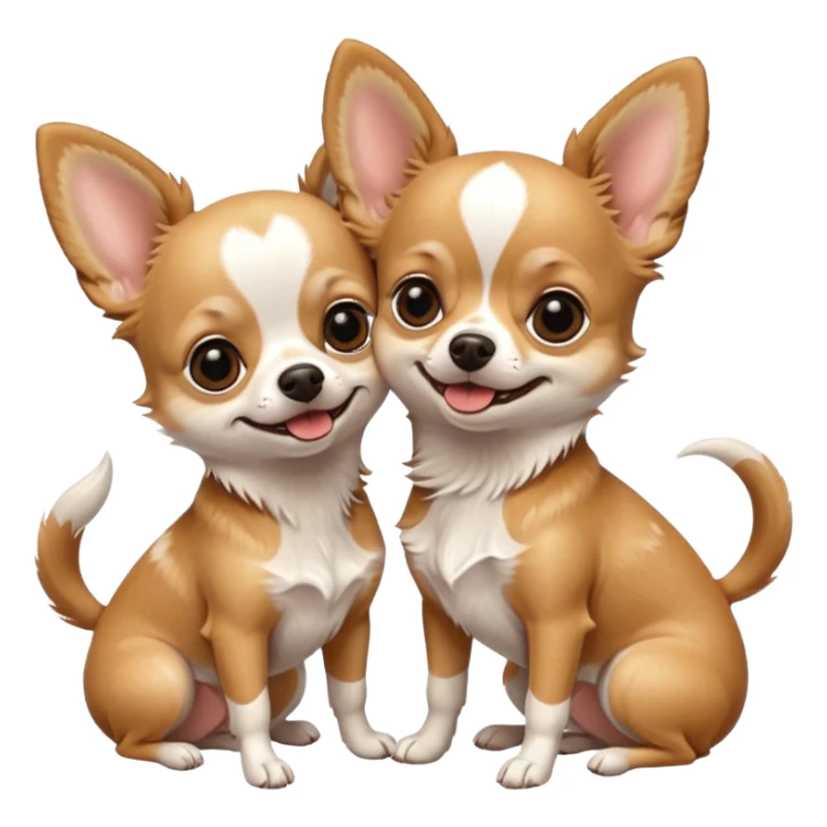 chihuahua dogs playing sticker