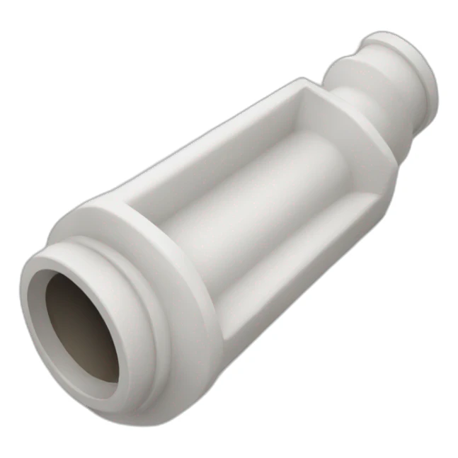white drainage pipe sticker