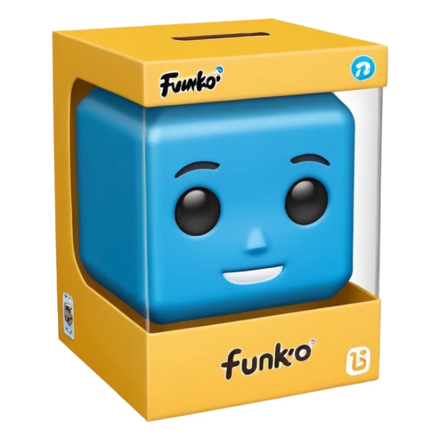 La caja de un funko sticker