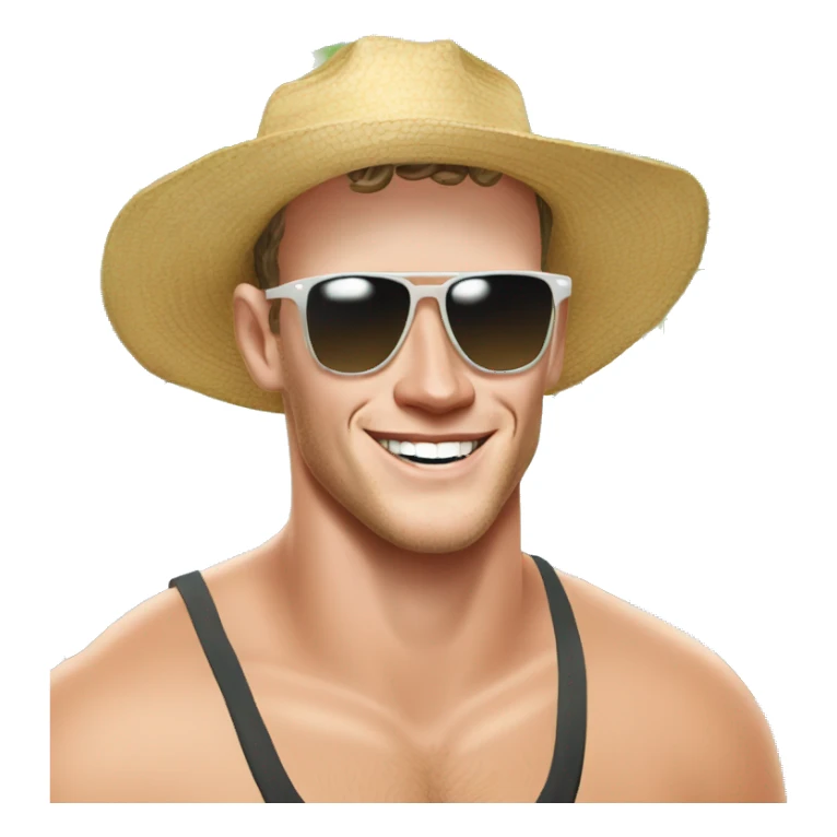 Jonathan Toews as beach bum sticker