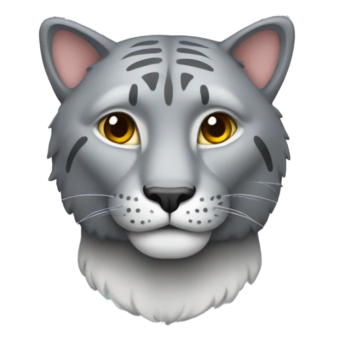 Grey big cat  sticker