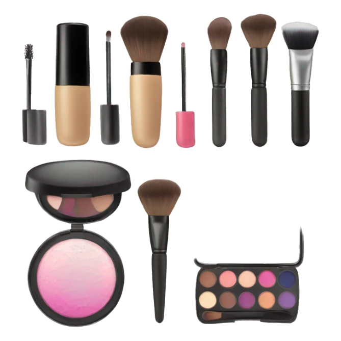 Makeup set sticker