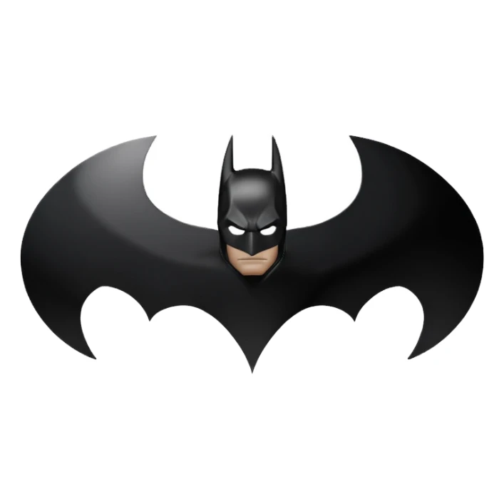 Nolan's batman logo sticker