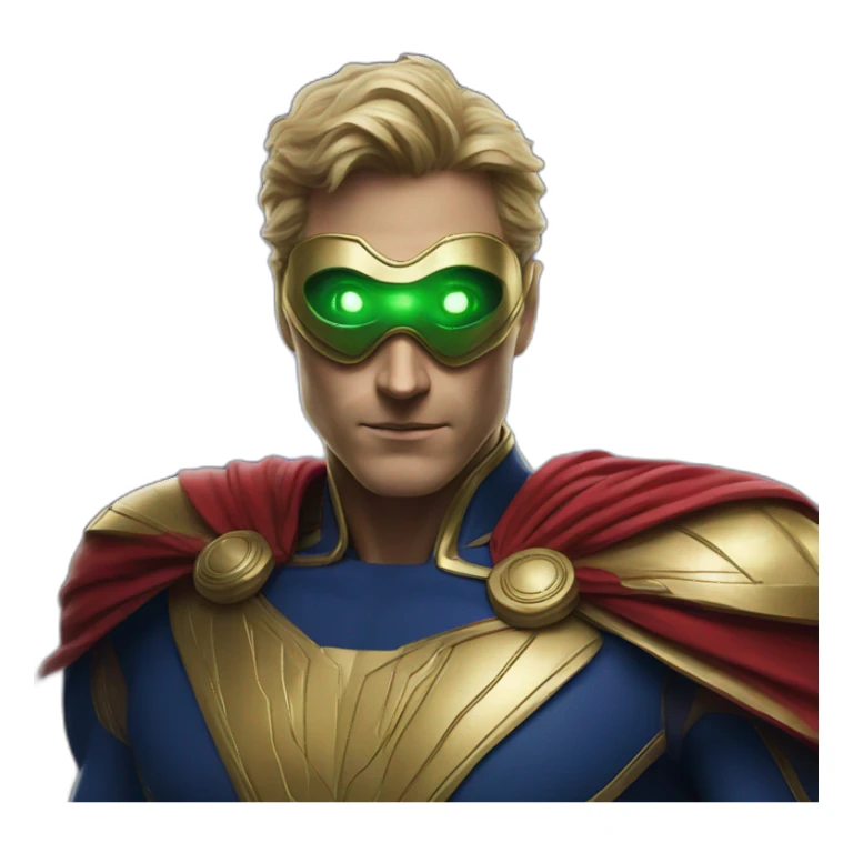 homelander with laser eyes sticker