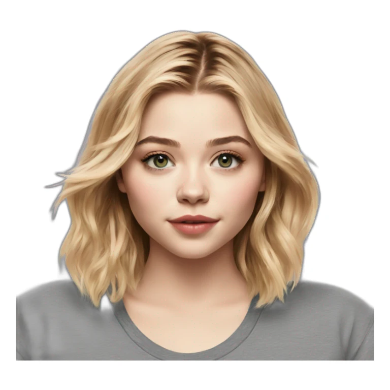 chloë grace moretz wearing tee sticker