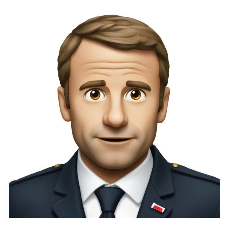 Macron qui mange des pâte  sticker