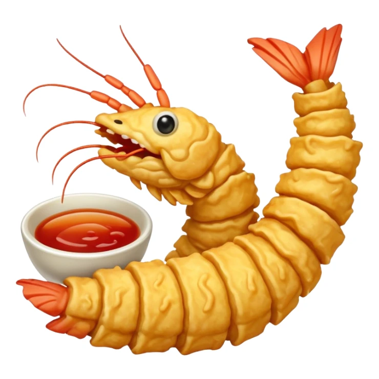 Tempura  shrimp sticker