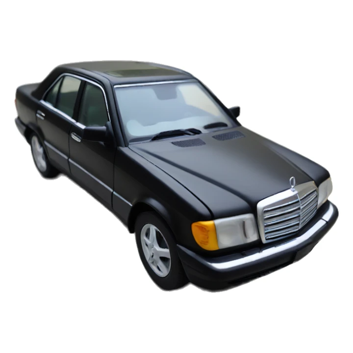 Black mercedes car sticker