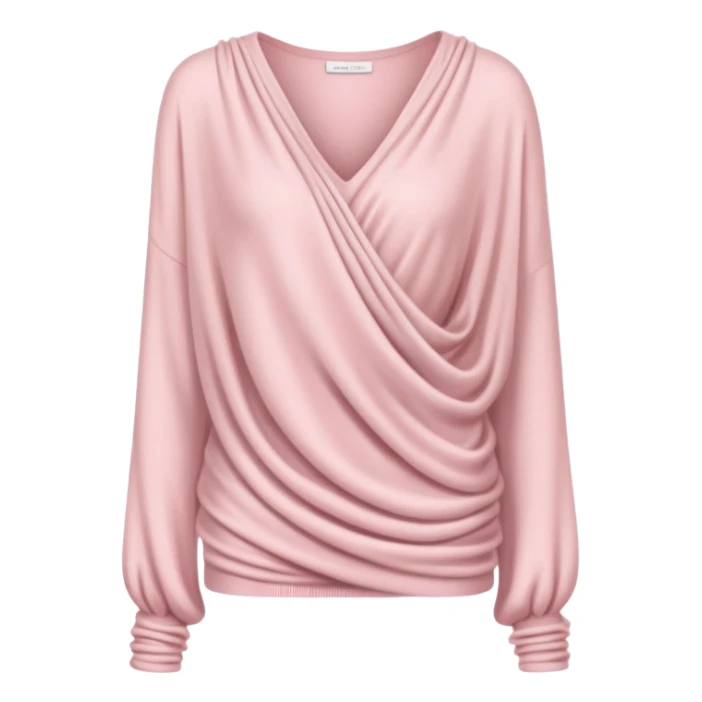 Powder pink cashmere top sticker