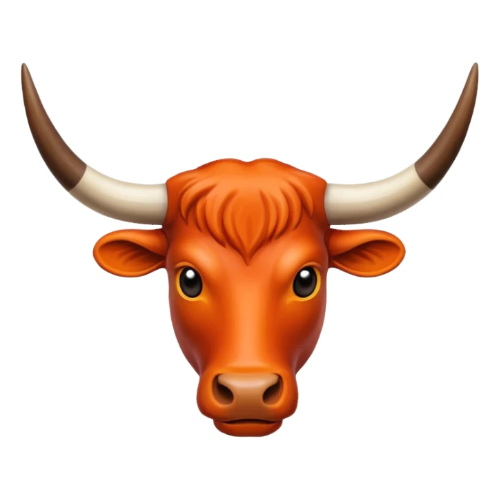 Texas longhorn logo with black background  sticker
