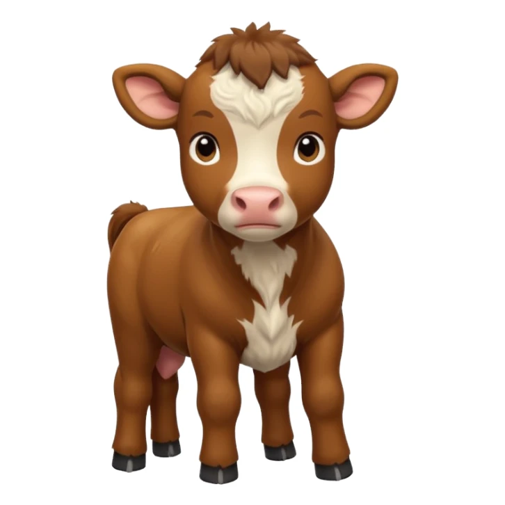 High resolution of A calf sticker