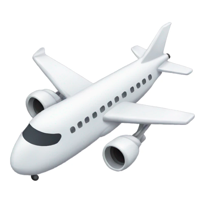 airplane flying to the right sticker