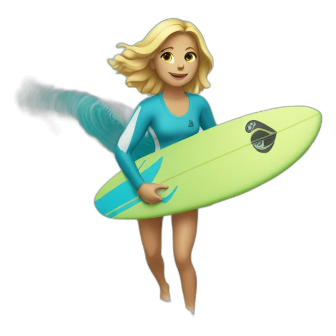 Surfeuse sticker