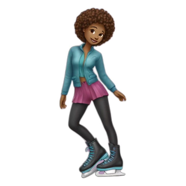 Patineuse artistique sticker