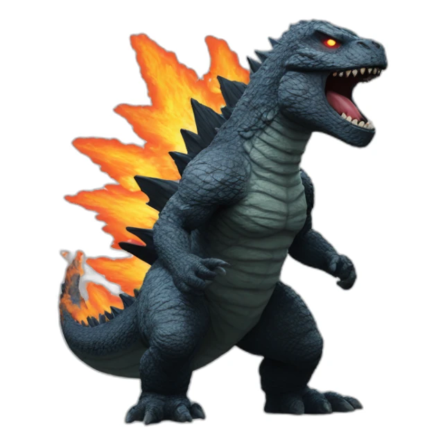Godzilla atomic breath sticker