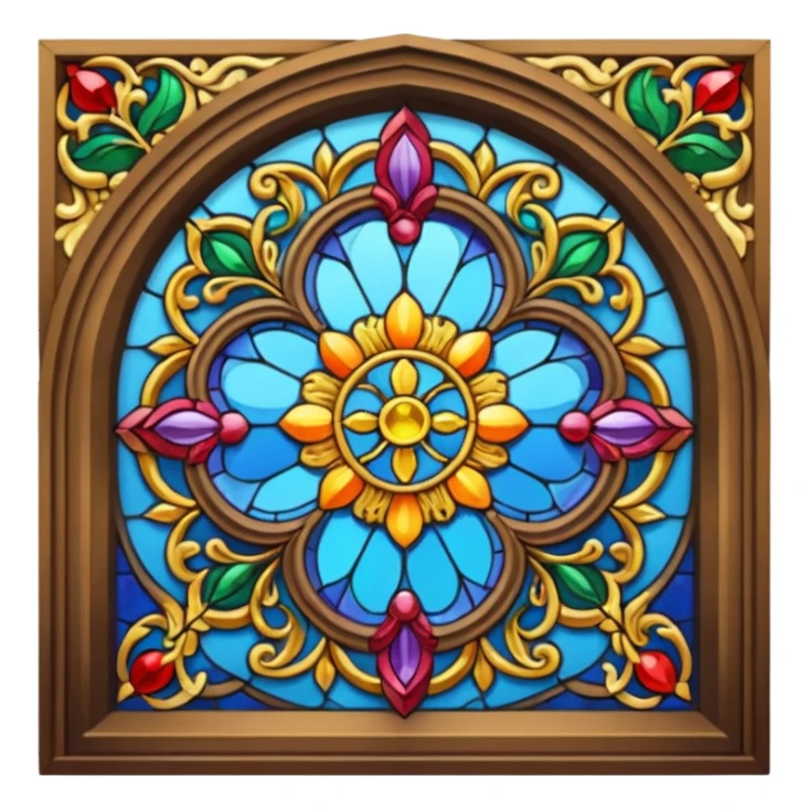 Stained glass window sticker
