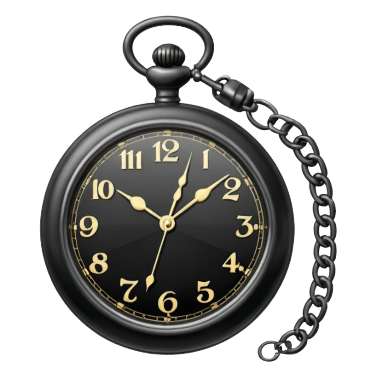 a black Pocket Watch only sticker