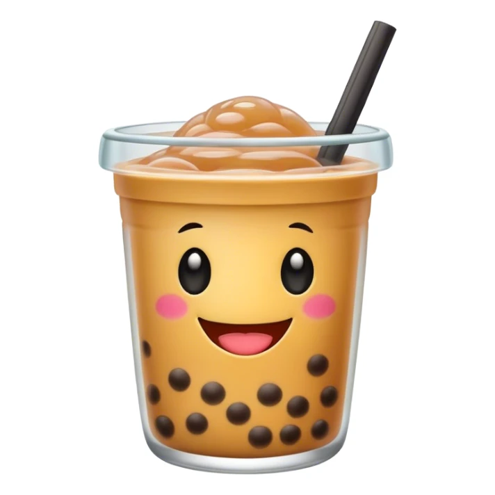 Cute boba sticker