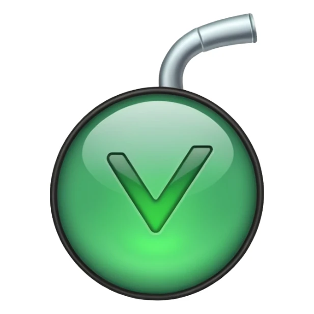 A tick sign with the background as blue sticker