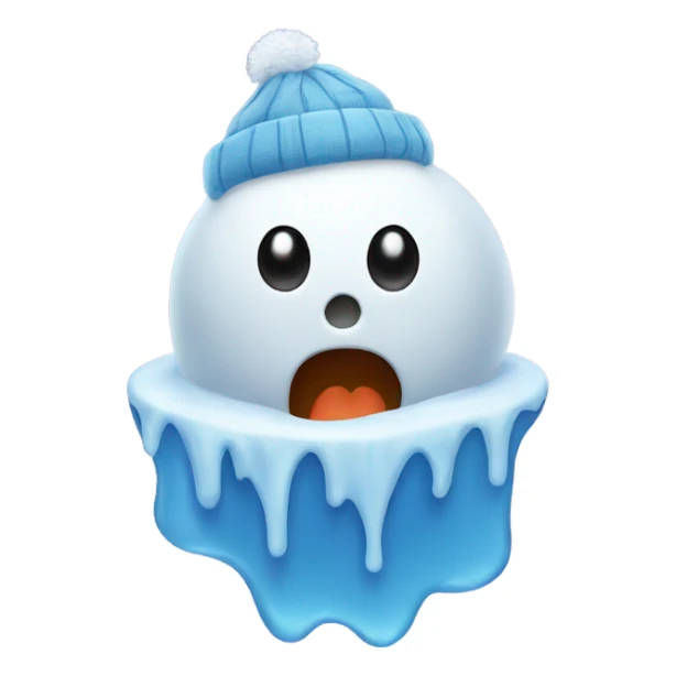 Melting snowman  sticker