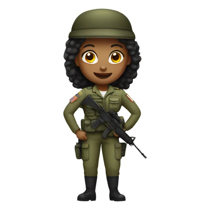 woman army sticker
