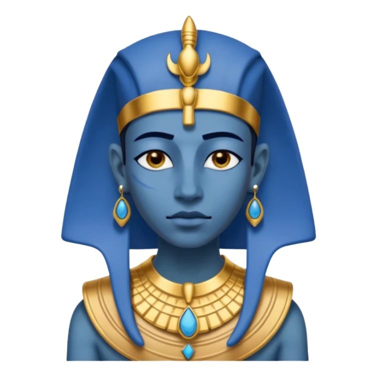 blue skin Pharaoh sticker