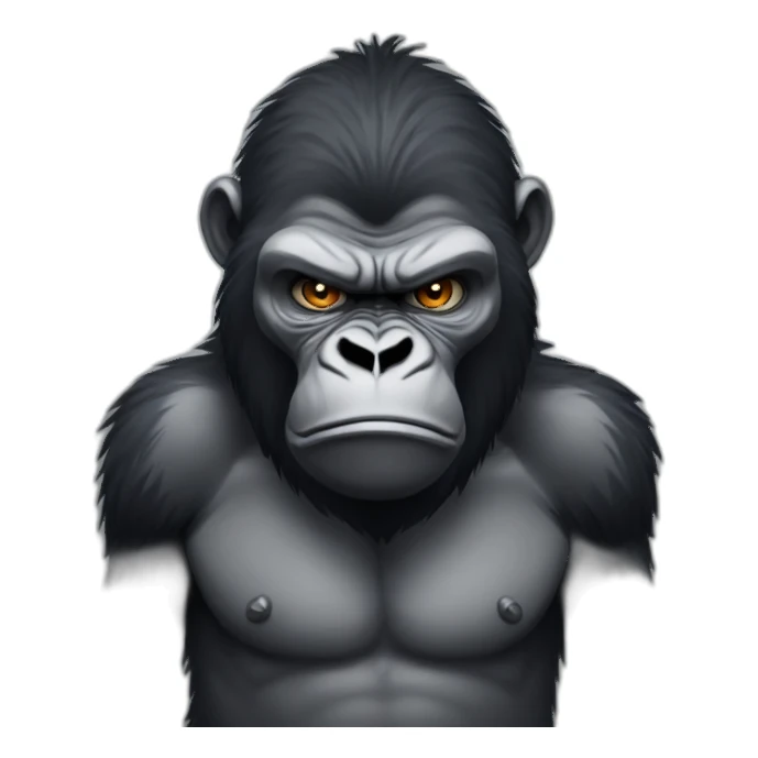 Angry gorilla  sticker