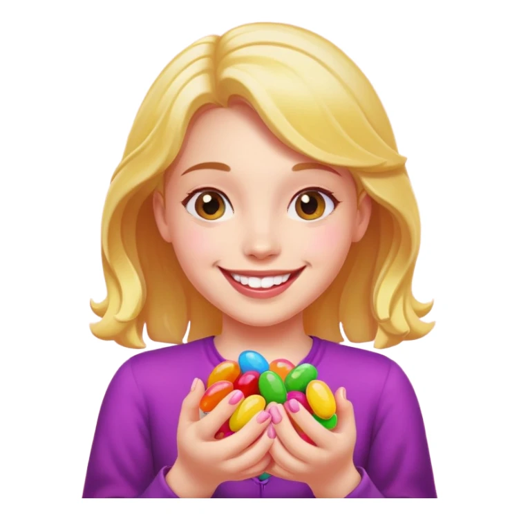 Jellybean girl sticker