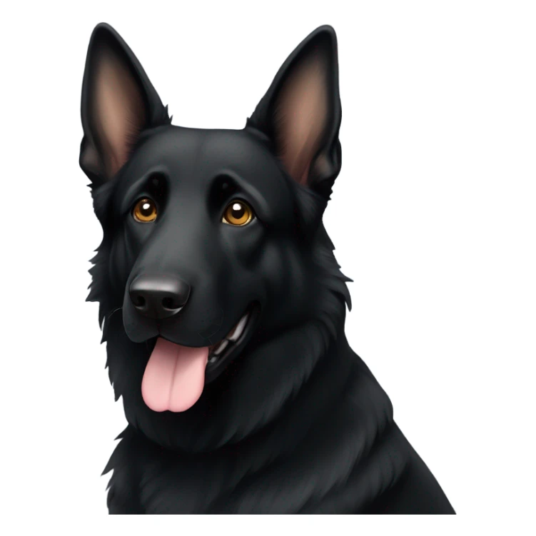 black german shepherd sticker