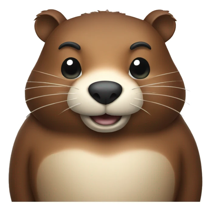 Beaver with a beautiful torso sticker