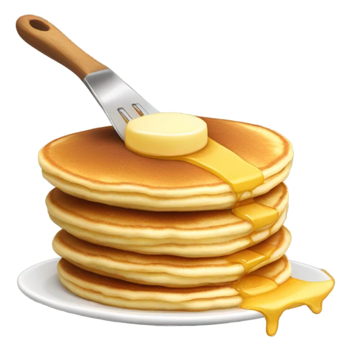 Flipping a pancake  sticker