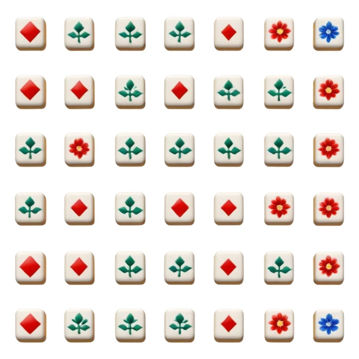 mahjong set of tiles sticker