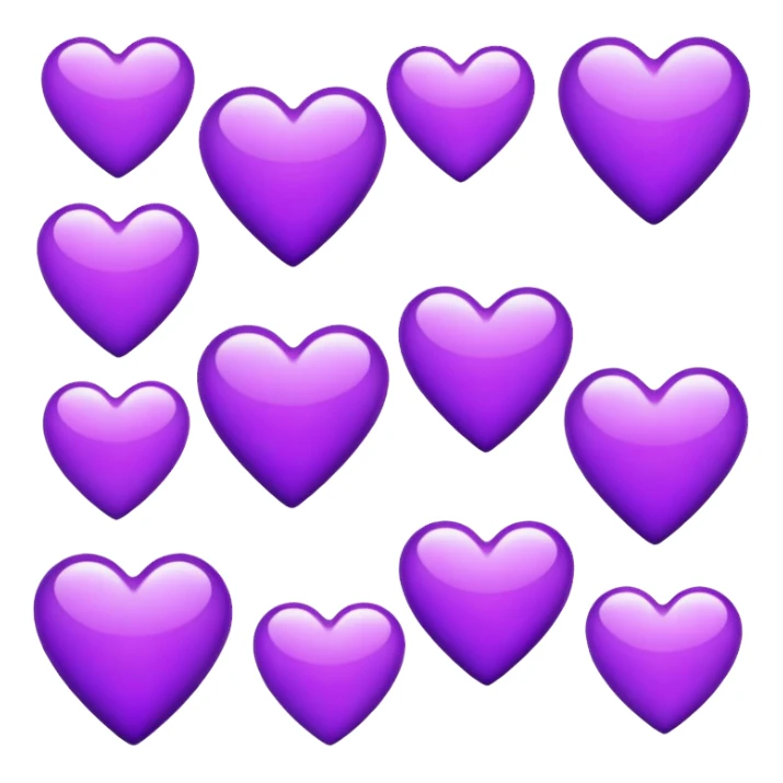 purple hearts  sticker