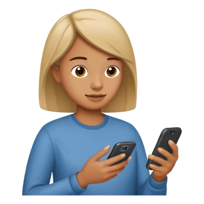 Texting sticker