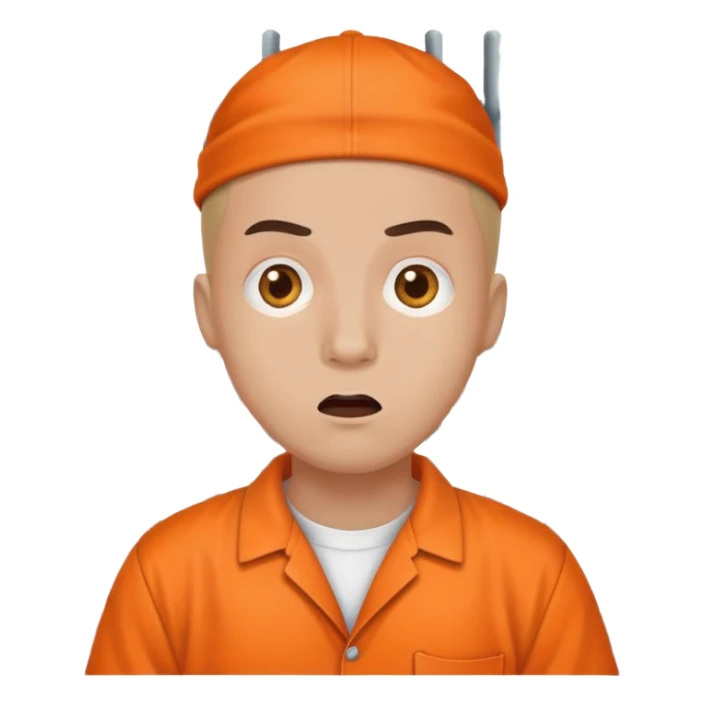 surprised prisoner sticker
