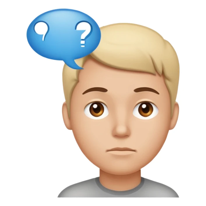 thinking face with a speech bubble, representing making an opinion on something sticker