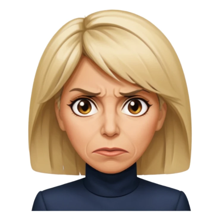 Brigitte macron angry sticker