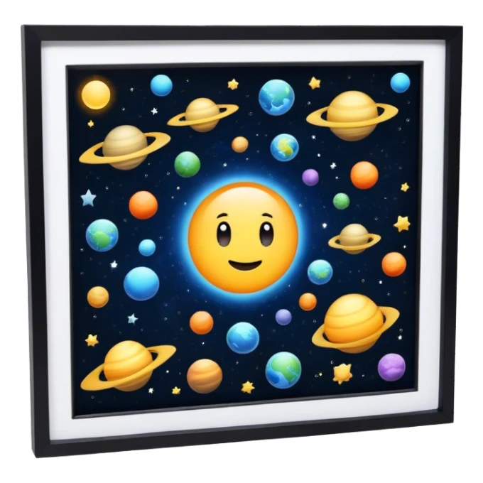 Multiverse inside a frame sticker