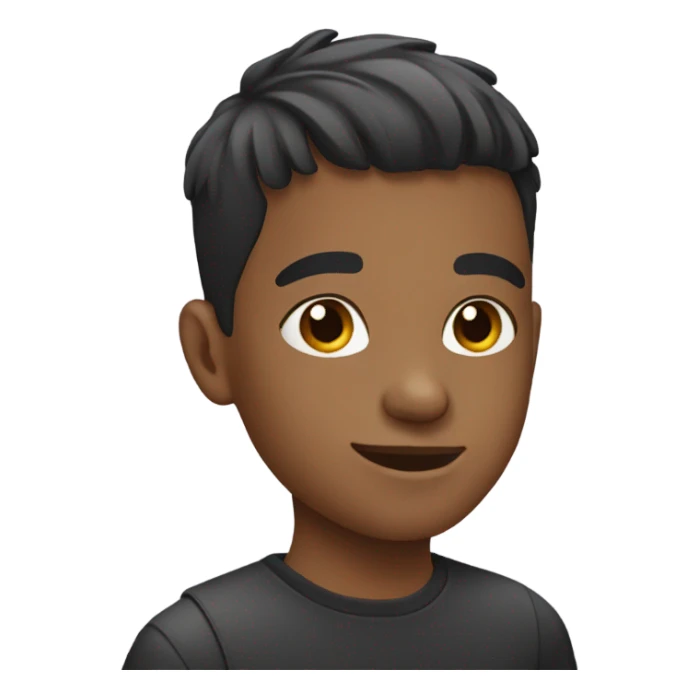 Boy with taper haircut sticker