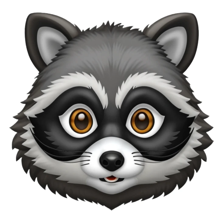 racoon but cartoon sticker