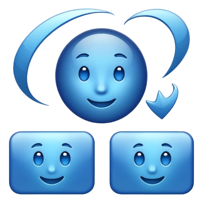 Verificación azul sticker