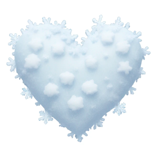 Snow Sophia heart  sticker