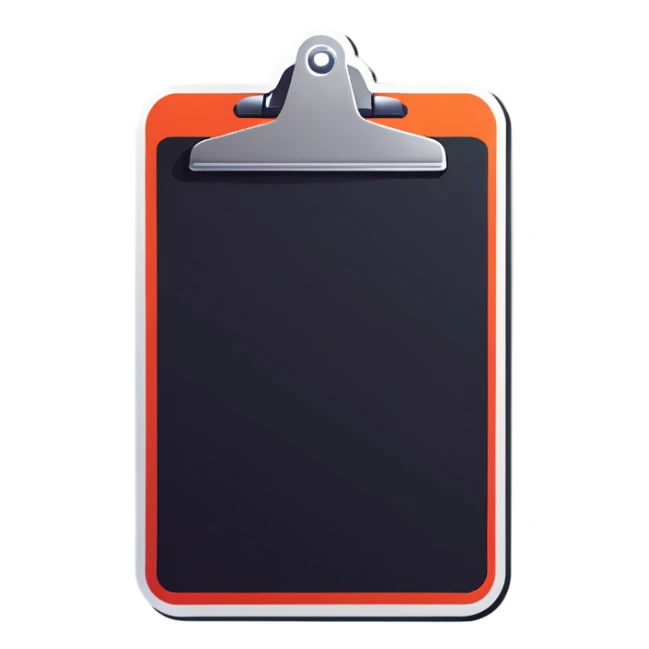 Clipboard sticker