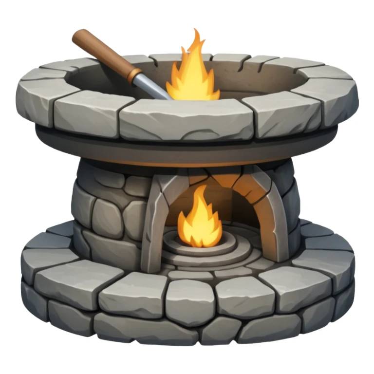 A Japanese stone forge sticker