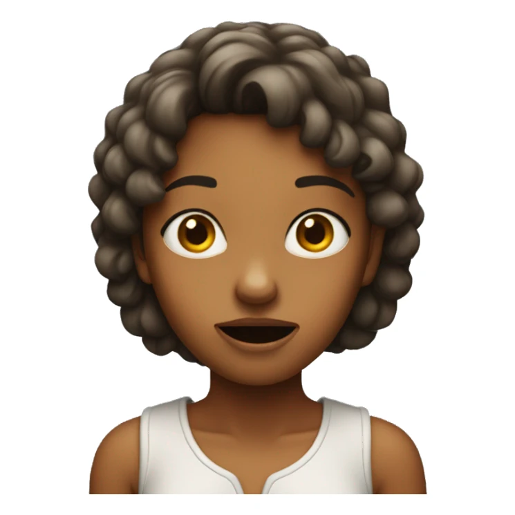 Girl with what the hell face sticker