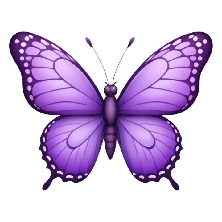 Small purple butterfly  sticker