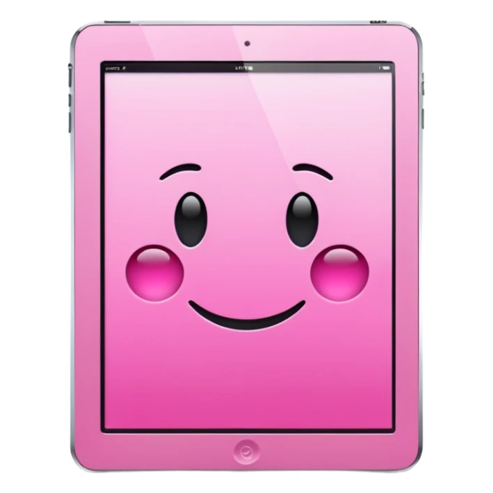 Pink ipad sticker